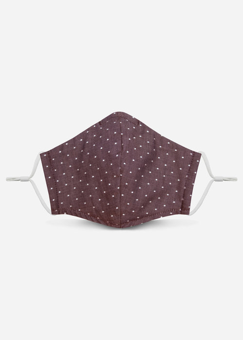 Pocket Square Clothing 2.0 Unity Mask w/ Filter Pocket (Maroon Polka Dot)