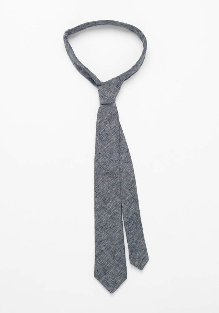 The Fulton - Blue Chambray Cotton Neck Tie