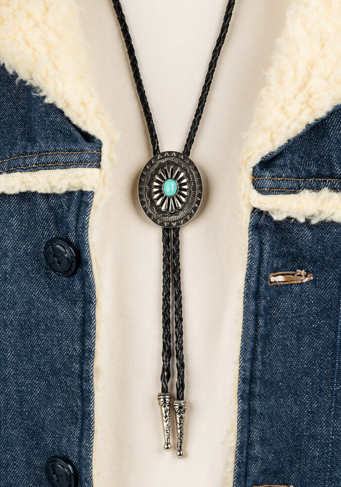 The Bret - Turquoise Western Bolo Tie