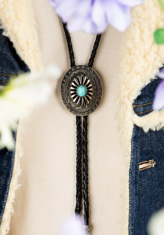 The Bret - Turquoise Western Bolo Tie