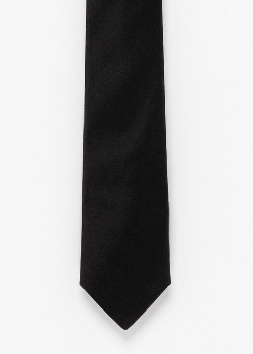 The Calvin Black Silk Tie