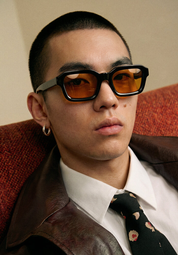 Enzo - Black / Burnt Orange