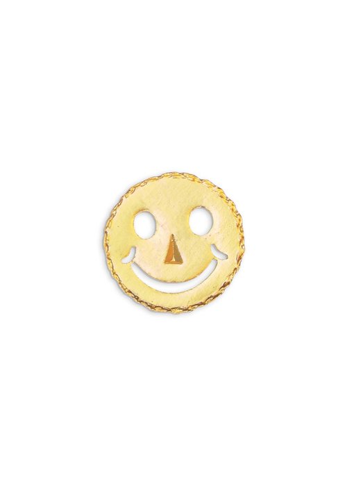 Pocket Square Clothing Gold Smiley Pin