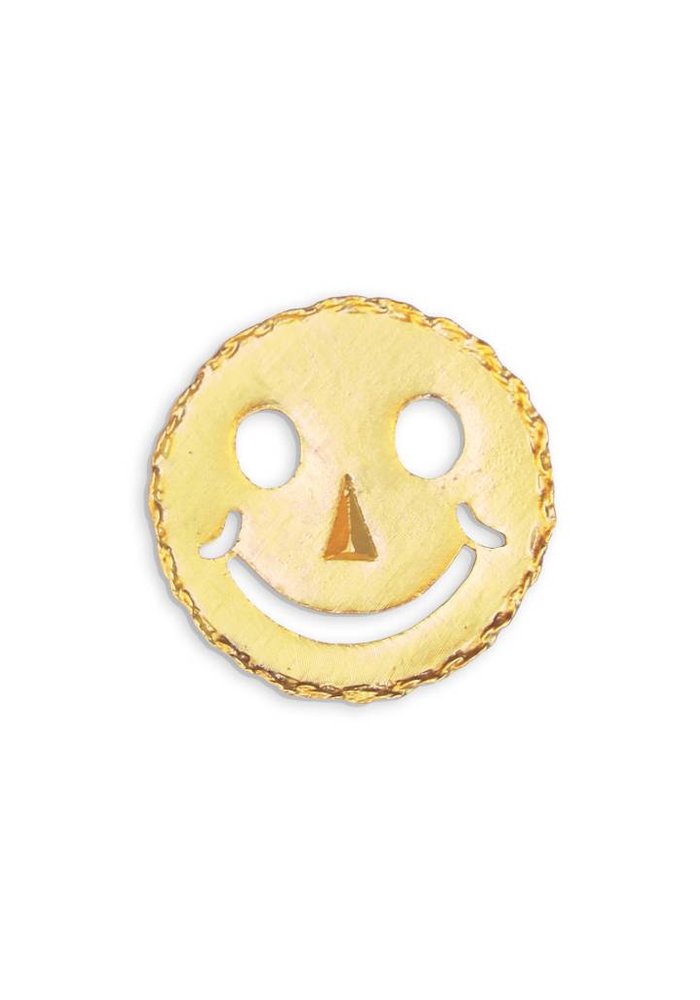 Gold Smiley Pin