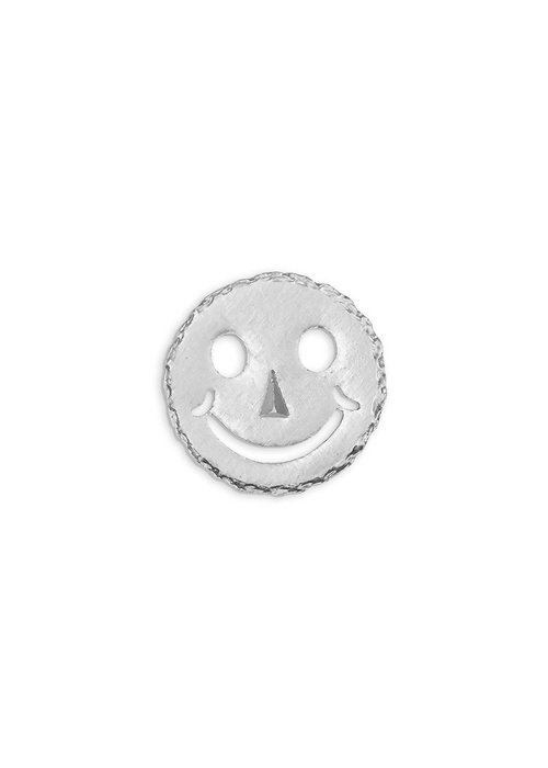 Silver Smiley Pin