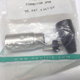 NC3MX New MALE CABLE CONNECTOR 3 PIN