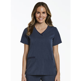 Maevn Maevn Matrix Pro - Contrast Double V-Neck Top 3901