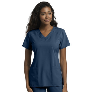 White Cross FIT Women's  V-Neck Scrub Top 785