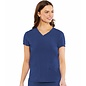 Med Couture Energy Women's Knit Back Solid Scrub Top 8478