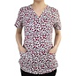 Maevn Maevn Printed Curved V-Neck Top 1767