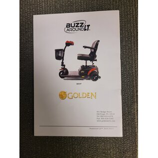 Golden Buzzaround Lite GB107 Scooter Owner's Manual