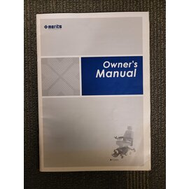 Merits Merits P326A Power Wheelchair Owners Manual