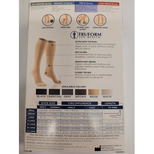 Truform Truform Below Knee Closed Toe 20-30mmHg 8865