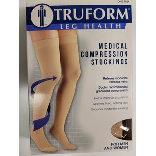 Truform Thigh High Closed Toe 20-30mmHg 8868
