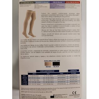 Truform Thigh High Closed Toe 20-30mmHg 8868