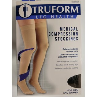 Truform Thigh High Closed Toe 20-30mmHg 8868