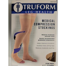 Truform Thigh High Open Toe 20-30mmHg 0868