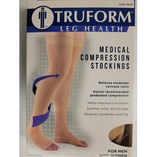 Truform Truform Thigh High Open Toe 20-30mmHg 0868