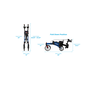 Nova Medical Dragon Fold n’ Go Rise UP Rollator Upright Standing Walker