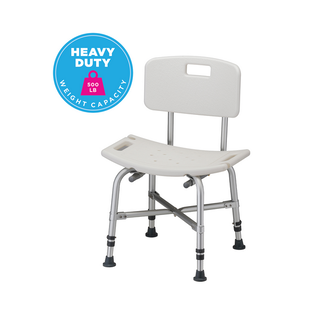 Nova Nova Heavy Duty Bath Bench with Back 500 Weight Cap