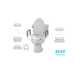 Nova Nova Toilet Seat Riser w/ Arms Elongated