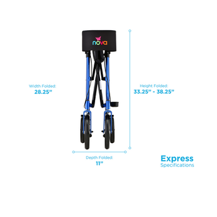 Nova NOVA Express Rollator10" Wheels Blue