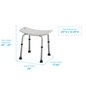 Nova Nova Economy Adjustable Shower Bench W/O back