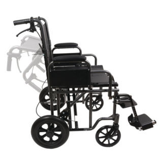 Probasics Probasics Heavy Duty Steel Transport Chair 22"