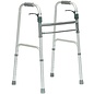 Compass Health ProBasics Aluminum Adult Walker Trigger W/Wheels Grey