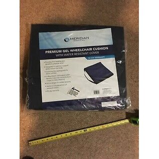 Meridian Medical Gel Wheelchair Cushion With Water Resistant Cover