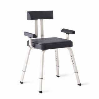Medline Momentum Shower Chair, Premium Bath Chair with Microban Antimicrobial Protection and Non-Slip Feet