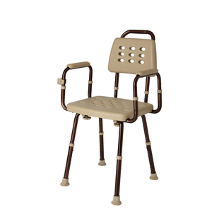 Medline Medline Elements Shower Chair With Back Tan