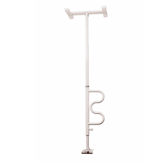 Stander Stander Bathtub Security Pole & Curve Grab Bar White