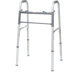 Probasics ProBasics Economy Two-Button Folding Steel Walker No Wheels