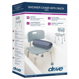 Drive Medical Drive Bath Bench with Back