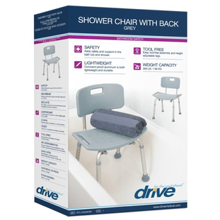 Drive Medical Drive Bath Bench with Back