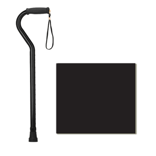 Nova Heavy Duty Offset Cane (Black)