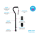 Nova Heavy Duty Offset Cane (Black)