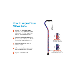 Nova Heavy Duty Offset Cane (Black)