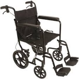 Probasics PROBASICS TRANSPORT CHAIR ALUMINUM 19" W/12" REAR WHEELS
