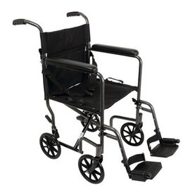 Probasics Transport Chair Steel 19" Silver Vein Finish