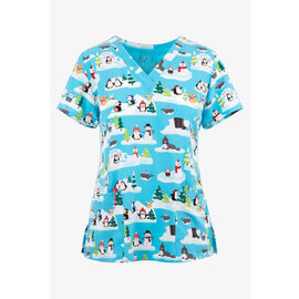 Maevn Maevn V-Neck Print Top 9810