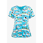 Maevn  V-Neck Print Top 9810