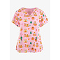 Maevn  V-Neck Print Top 9810