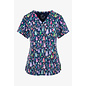 Maevn  V-Neck Print Top 9810