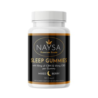 NAYSA Sleep Gummies with 10mg CBN & 25mg CBD 30 ct