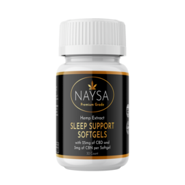 NAYSA Sleep Support Softgels with 25mg CBD & 3mg CBN