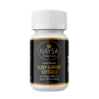 NAYSA Sleep Support Softgels with 25mg CBD & 3mg CBN