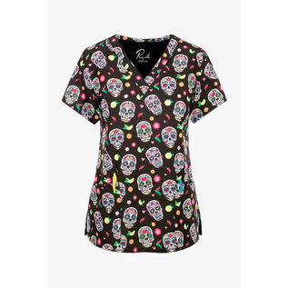Maevn  V-Neck Print Top 9810