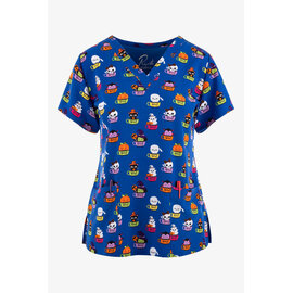 Maevn Maevn V-Neck Print Top 9810